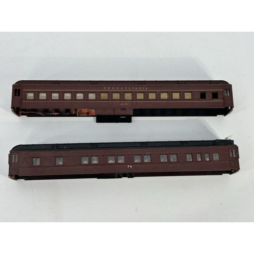 Vintage Athearn Ho Scale Pennsylvania Railroad Passenger Train Car Shell Lot 2